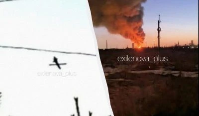 У РФ дрони та ракети уразили завод з виробництва вибухівки та один із найбільших НПЗ